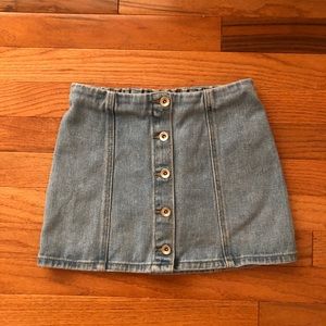 girls denim skirt